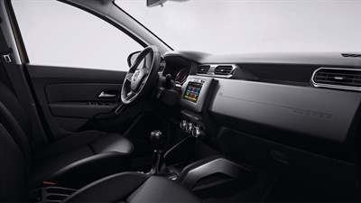 Renault DUSTER - Design intérieur - systèmes de réglages pour le siège conducteur et le volant.