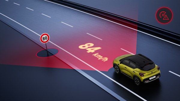 alerta de velocidade - Renault Kiger