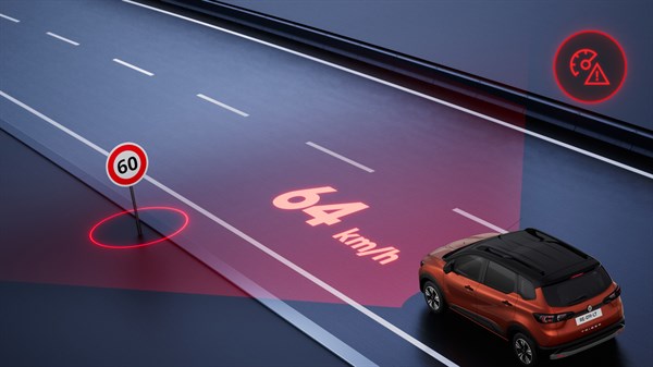 Renault Triber - alerta de excesso de velocidade