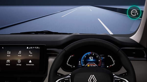 Renault Triber - alerta der pausa